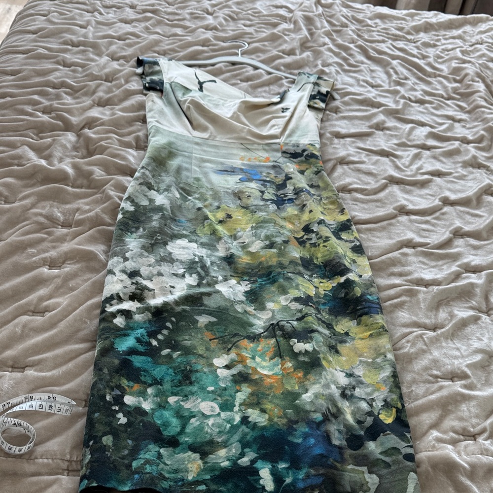 Black Halo Jackie Multicolor Floral Midi Dress